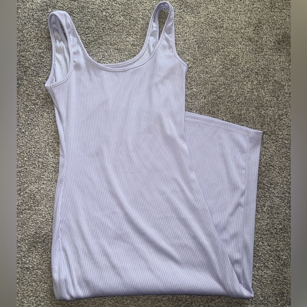 SHEIN Light Purple Ribbed Dress - Picture 2 of 4